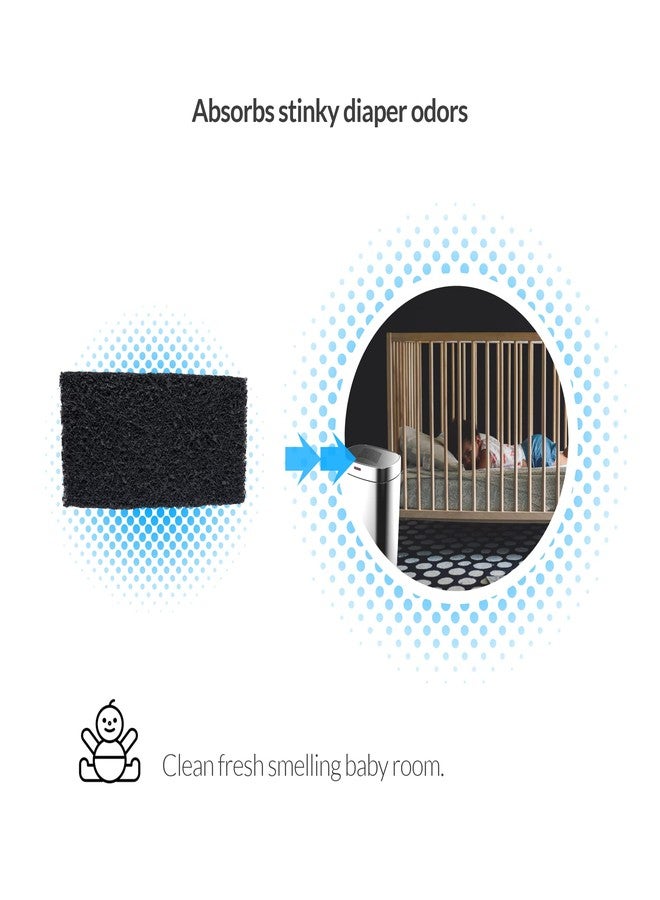 Biodefensor Carbon Odor Filter Compatible with Itouchless Trash Cans - Made in USA - Absorbs Odors, Stink, Diaper Smells & Garbage Deodorizer Eliminator, 4-Pack - Image 5